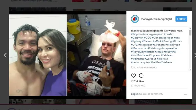 Kondisi wajah Manny Pacquiao dan Jeff Horn usai bertarung