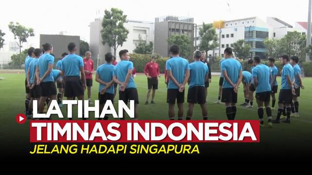 Berita video latihan Timnas Indonesia jelang laga leg 1 semifinal Piala AFF 2020 melawan Singapura, Selasa (21/12/2021).