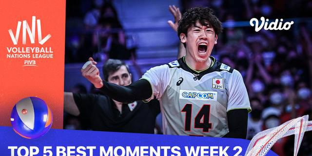 VIDEO: 5 Momen Terbaik Pekan Kedua Volleyball Nations League Putra 2022