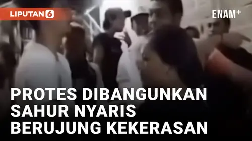 VIDEO: Ditegur Saat Bangunkan Sahur, Kelompok Pemuda di Depok Cekcok dengan Warga