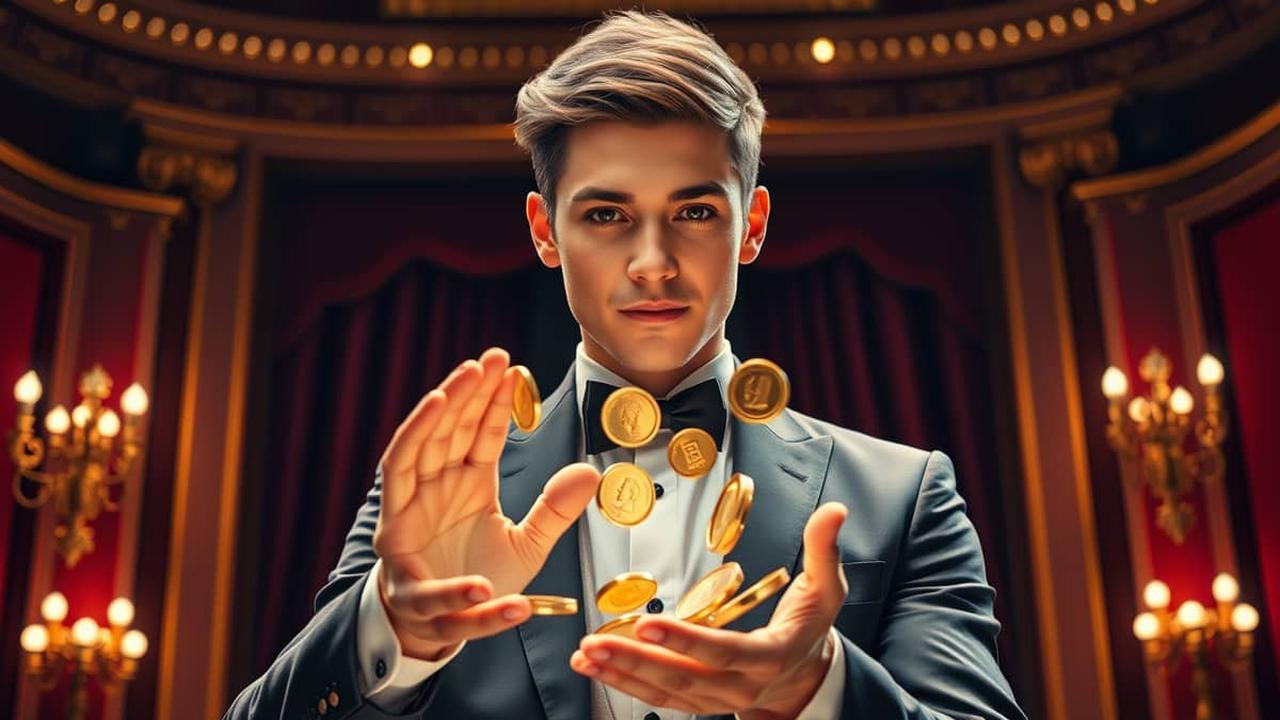 trik sulap koin terbang