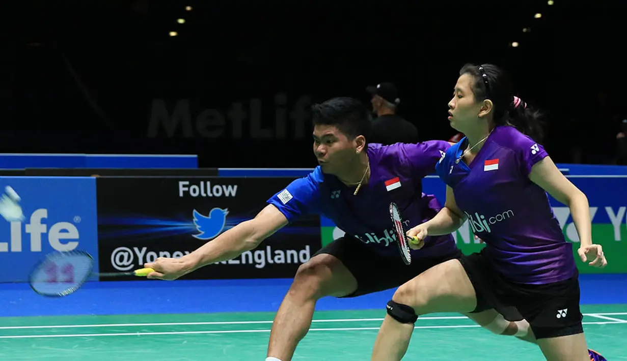 Bertarung di Barclaycard Arena, Birmingham, Inggris, Praveen/Debby butuh waktu 40 menit untuk menyingkirkan unggulan ketiga tersebut. Juara India GPG 2016 ini menang 21-14, 23-21. (PBSI/Nafielah)