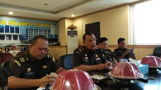 Jaksa desak Polda Sulsel segera limpahkan kasus dugaan korupsi yang jerat mantan Ketua PWI Sulsel, Zugito (Liputan6.com/ Eka Hakim)