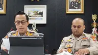 Kabid Humas Polda Metro Jaya Kombes Pol Ade Ary Syam Indradi menerangkan, pihaknya telah memeriksa sejumlah saksi guna mengetahui penyebab ledakan kapal di Ancol.(Liputan6.com/ Ady Anugrahadi)