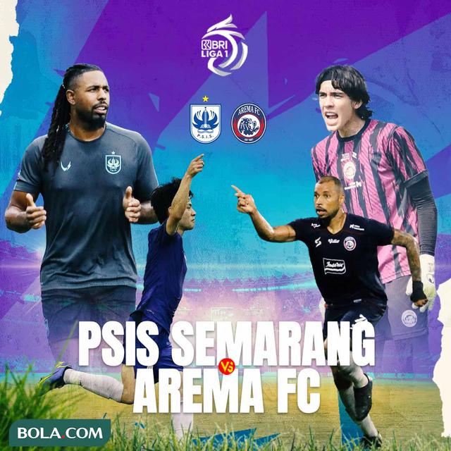 BRI Liga 1 - Duel Pemain Asing - PSIS Semarang Vs Arema FC