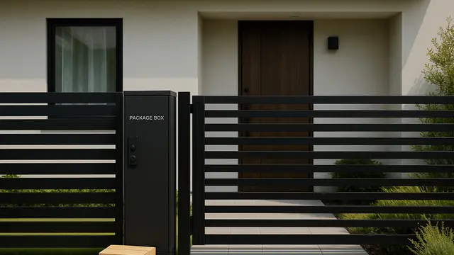 Desain Kotak Paket Depan Rumah