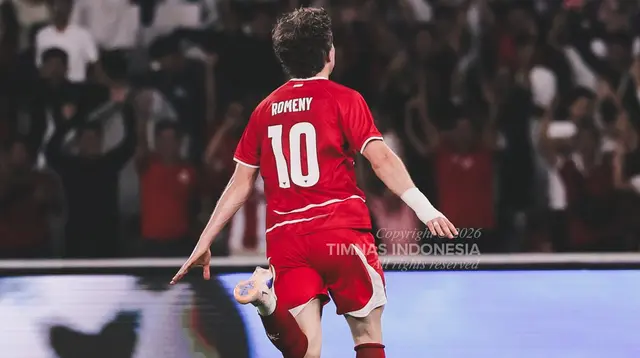 Striker Timnas Indonesia, Ole Romeny, membobol gawang Mozambik. (Dok. Timnas Indonesia)