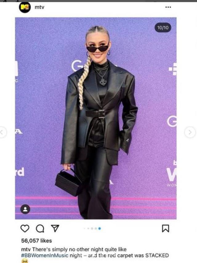Gaya Serba Hitam Agnez Mo di Billboars Women in Music Awards 2022