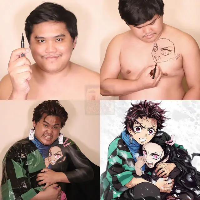 6 Cosplay Low Budget Jadi Tanjiro Kamado Demon Slayer Ini Kocak