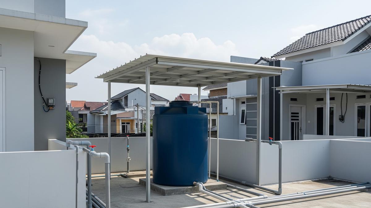 Toren Air Sebaiknya Ditaruh di Tempat Terbuka atau Tertutup Atap? Ini Penjelasan Lengkapnya