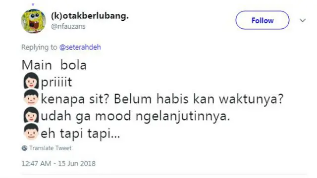 Lalu bagaimana jadinya kalau seorang cewek ditunjuk menjadi wasit?