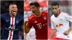 Robert Lewandowski tampil impresif bersama Bayern Munchen di kompetisi Liga Champions 2019/2020 ini. Penyerang asal Polandia ini tampil ganas saat berada di lini pertahanan tim lawan. Berikut Lewandowski dan 5 pemain ganas di semifinal Liga Champions 2019/2020. (kolase foto AFP)