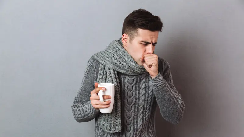Ilustrasi sakit flu, demam