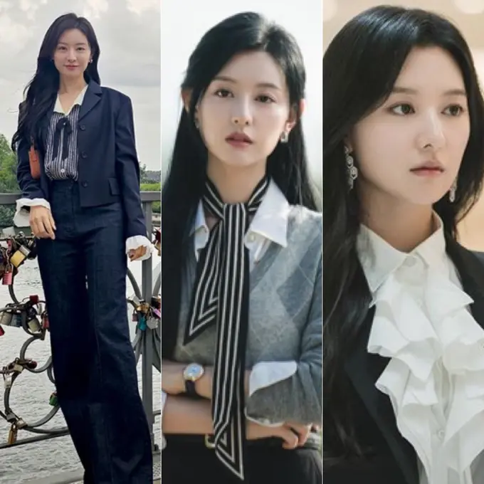 Inspirasi Outfit Ngantor ala Hong Hae in dari Drama Queen of Tears