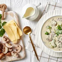 ilustrasi cara membuat mushroom sauce/from my point of view/shutterstock