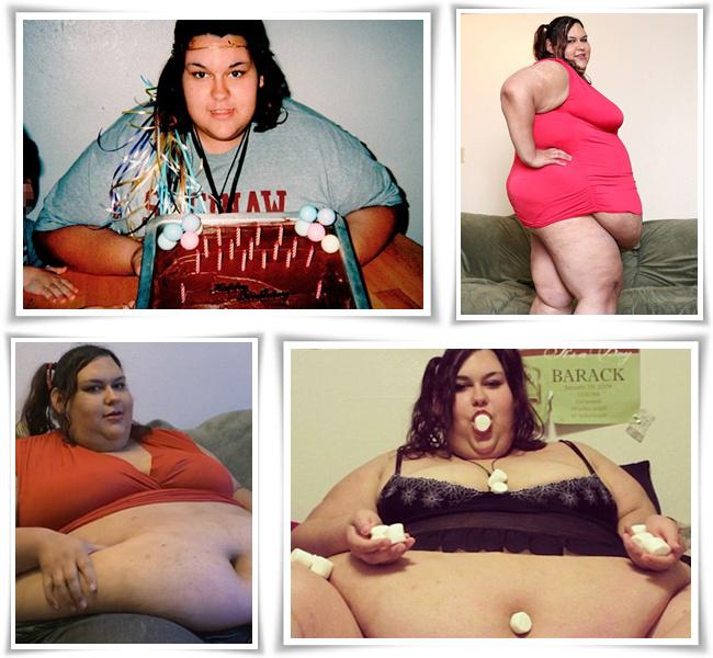 Monica dengan tubuh super gemuk seberat 317 kg | Photo: Copyright dailymail.co.uk