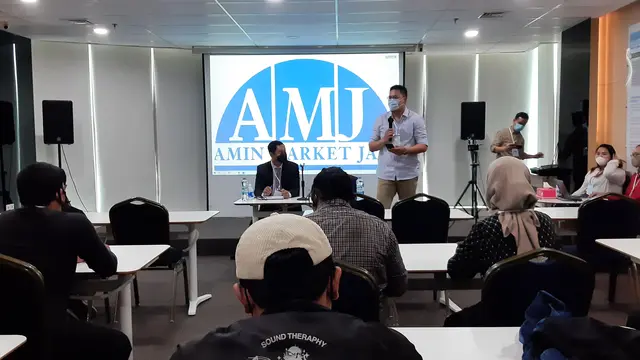Konfrensi pers PT Amin Jaya soal tuduhan mafia minyak goreng (Liputan6.com/Ady Anugrahadi)
