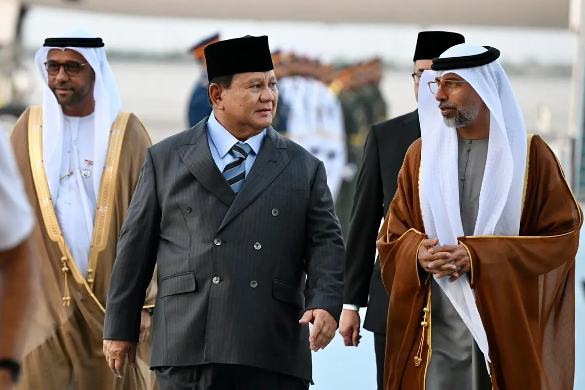Prabowo Tiba di Abu Dhabi