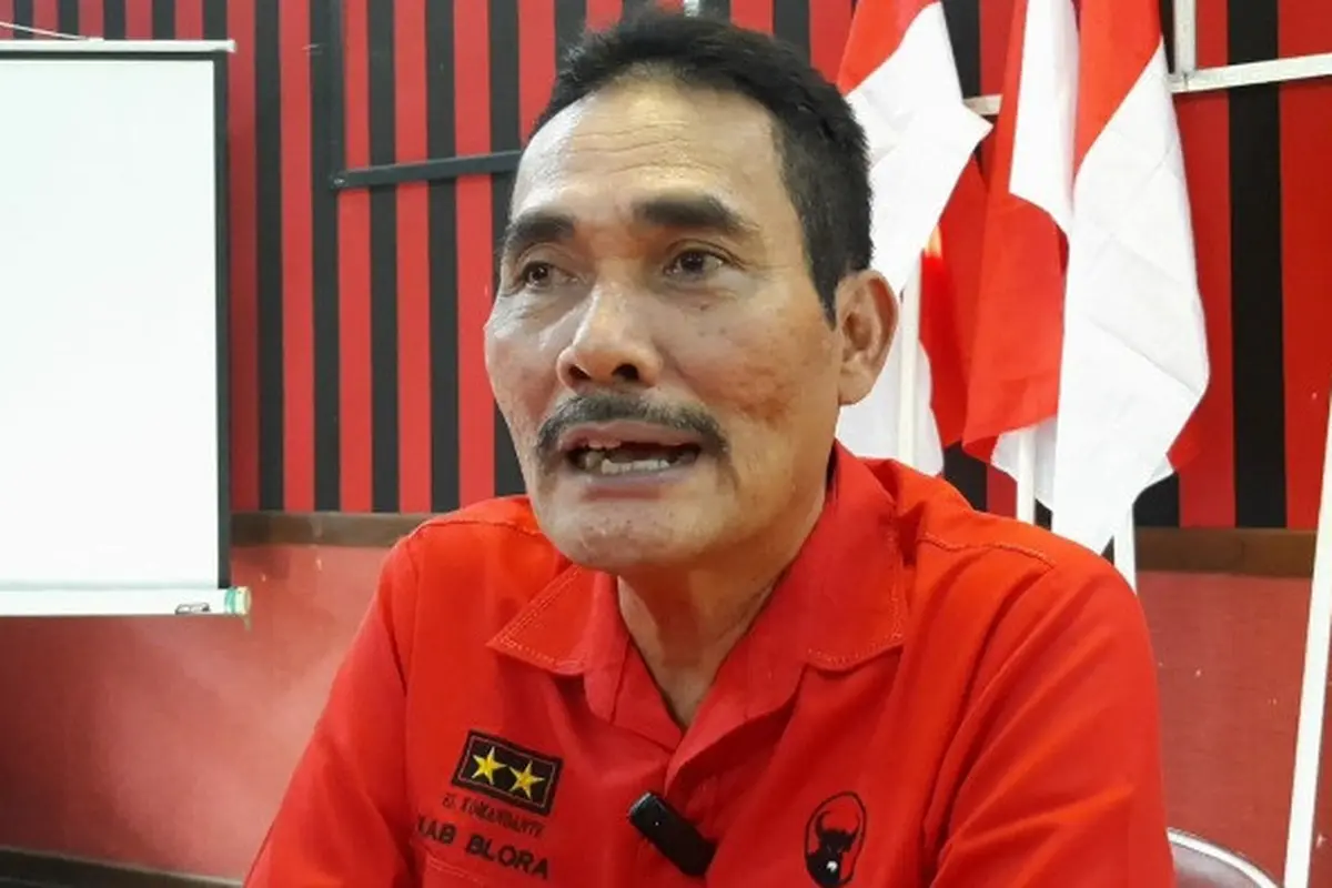 Ketua DPC PDI Perjuangan Kabupaten Blora, HM Dasum. (Liputan6.com/Ahmad Adirin)