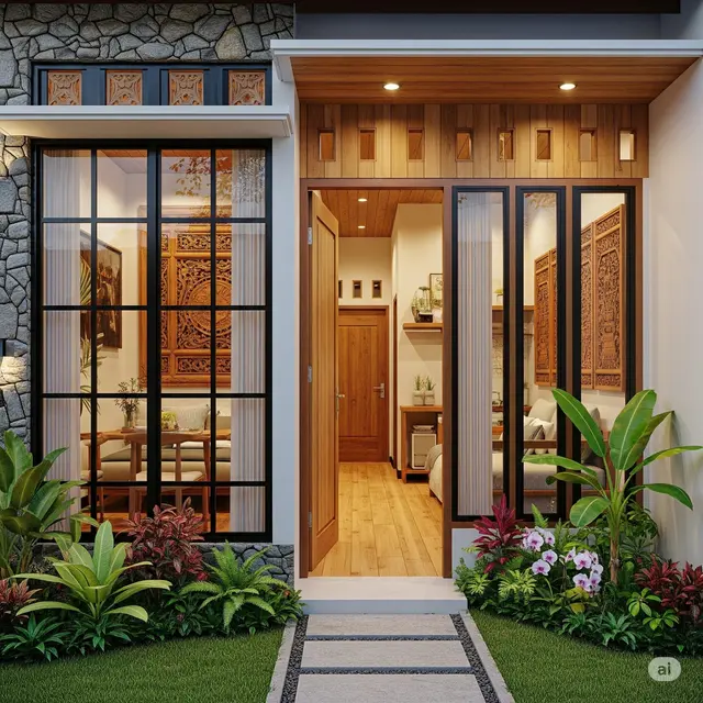 Nuansa Kayu Tropis
