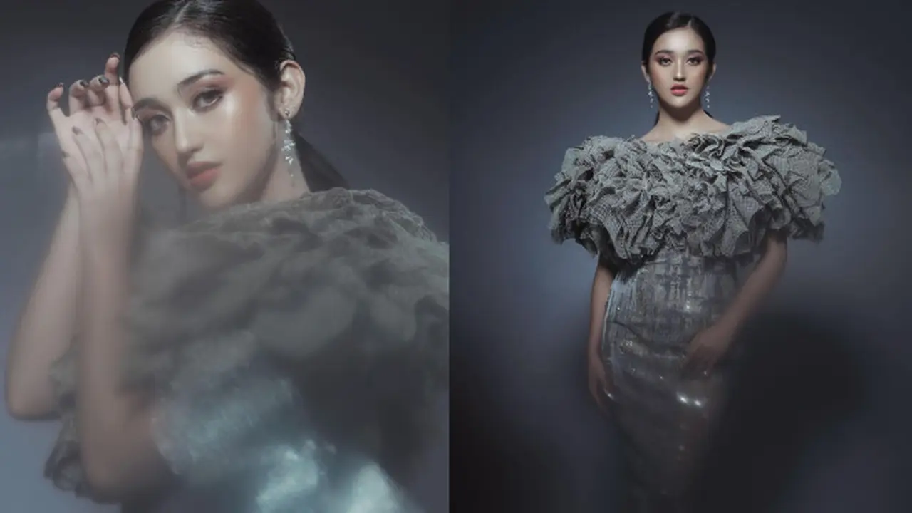 Potret Ranty Maria Kenakan Dress Abu-abu