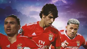 Benfica - Enzo Fernandez, Joao Felix, Darwin Nunez (Bola.com/Decika Fatmawaty)