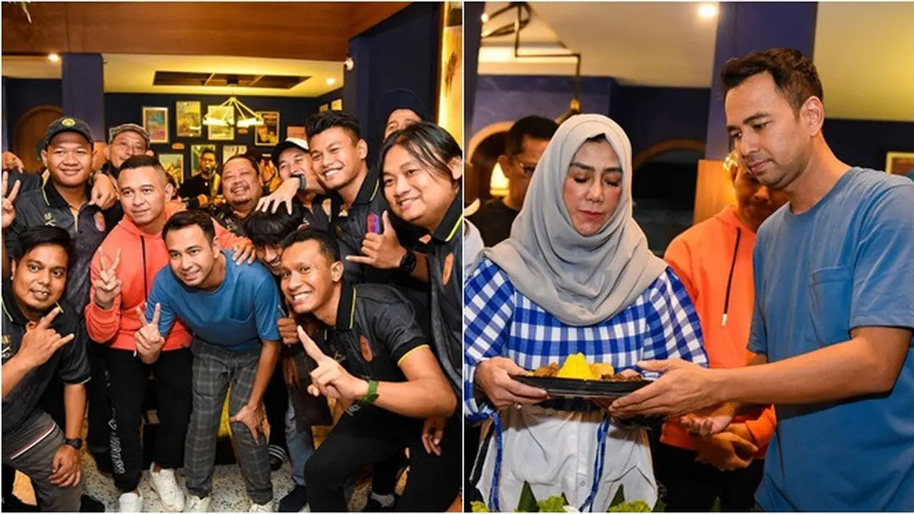 6 Potret Raffi Ahmad di Perayaan Ultah ke-2 RANS Nusantara FC, Berlangsung Seru