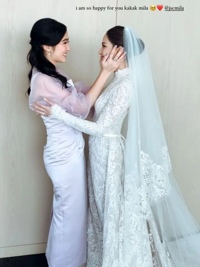 6 Potret Febby Rastanty Jadi Bridesmaid Jessica Mila, Sigap Bantu Angkat Gaun