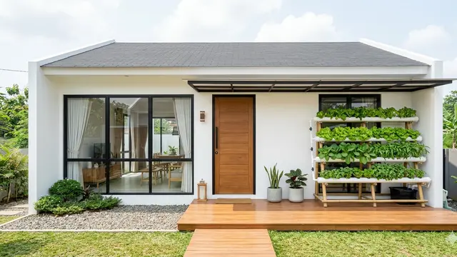 Inspirasi Rumah 1 Lantai Kecil yang Dukung Ketahanan Pangan Keluarga. Gemini
