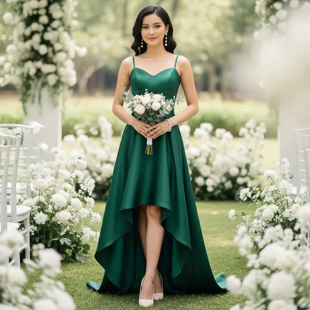 Model Baju Bridesmaid Satin Polos