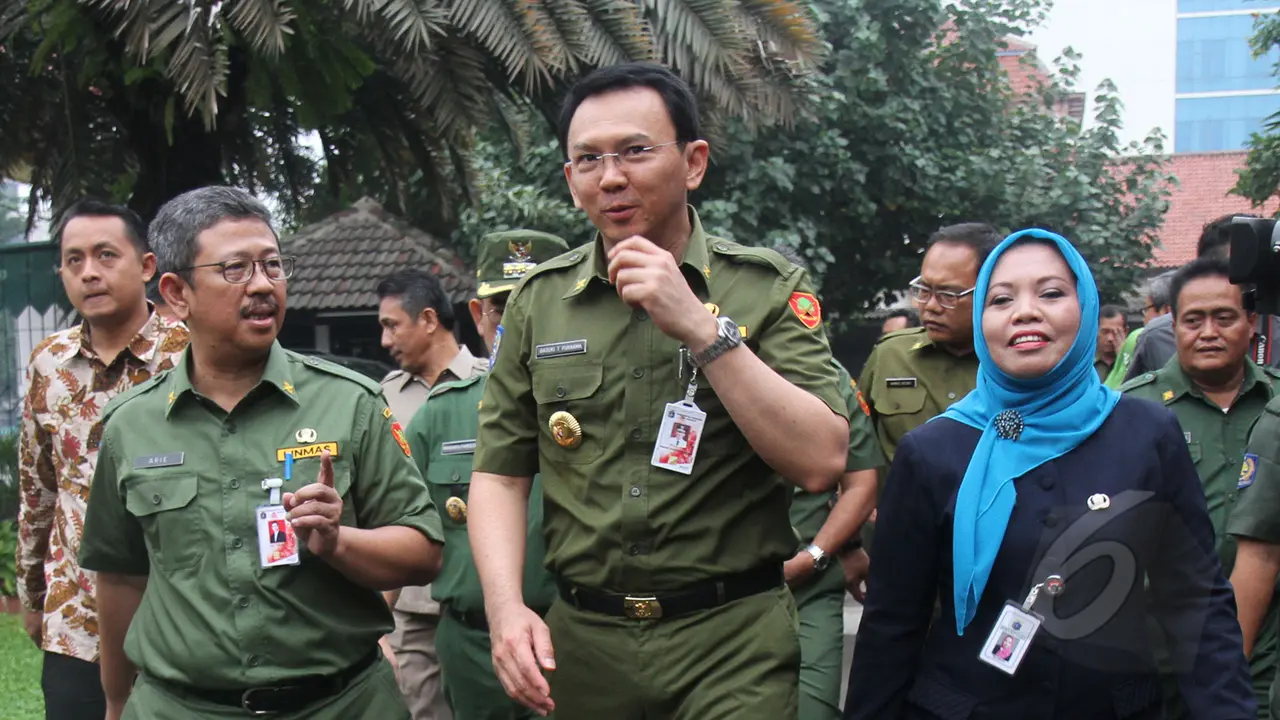 Hari Pertama UN, Ahok Beri Semangat Ratusan Siswa SMKN 27 Jakarta
