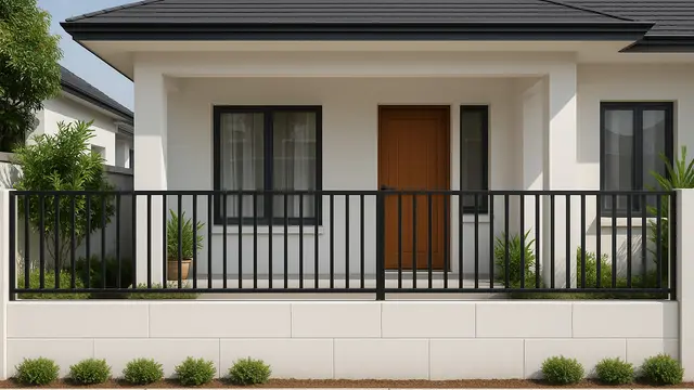 Model Pagar Bata Hebel untuk Teras Rumah/ Ilustrasi AI