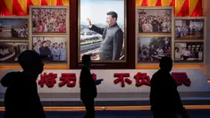 Pembangunan museum sejarah CPC ini dimulai pada akhir 2017 pada sebidang tanah dekat Taman Olimpiade Beijing. Kepala arsitek Institut Desain Arsitektur Beijing Shao Weiping diberitahu tentang proyek museum pada awal 2018. (AP Photo/Louise Delmotte)