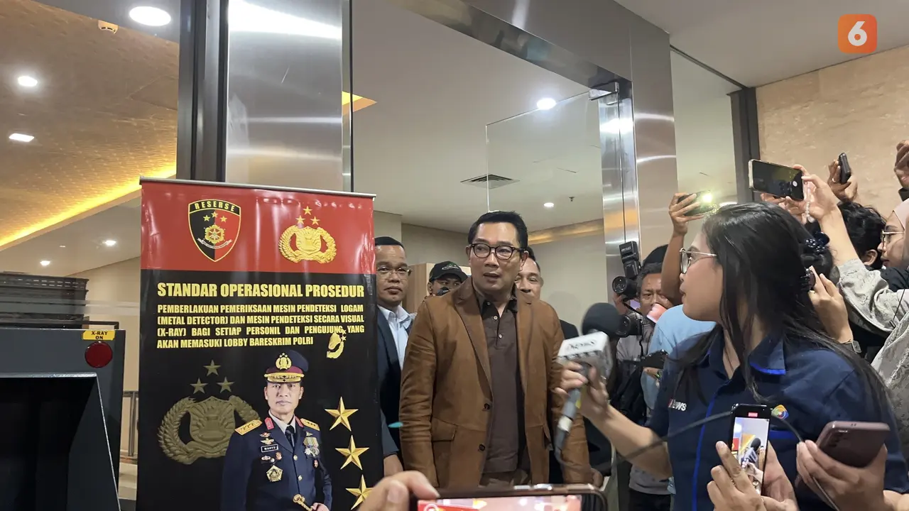 Ridwan Kamil tes DNA di Bareskrim Polri