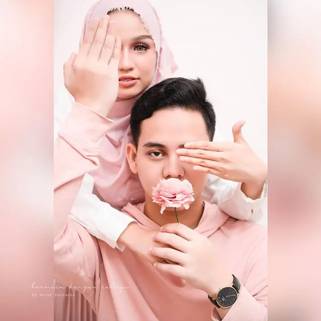6 Potret Post Wedding Arsyadan Kakak Dinda Hauw dan Asri Kasura, Romantis
