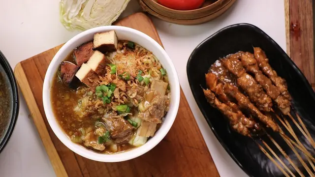 Resep Mie Ongklok dengan Sate Sapi Manis