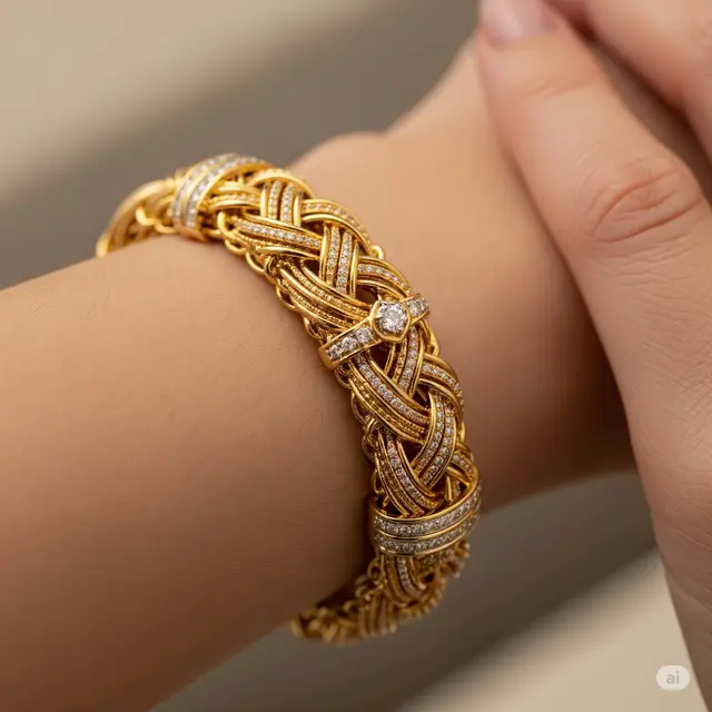 Floral Gemstone Bracelet