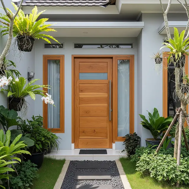Desain Pintu Utama yang Bikin Rumah Kecil Terlihat Elegan dan Modern