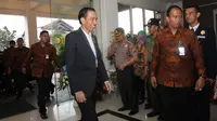 Presiden Jokowi kembali kembali menjenguk cucunya di RS PKU Muhammadiyah Solo. (Liputan6.com/ Reza Kuncoro)