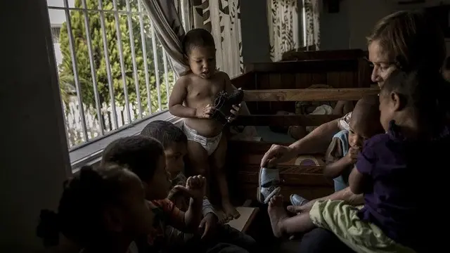 Panti Asuhan di Venezuela (foto: Washington Post/Alejandro Cegarra)