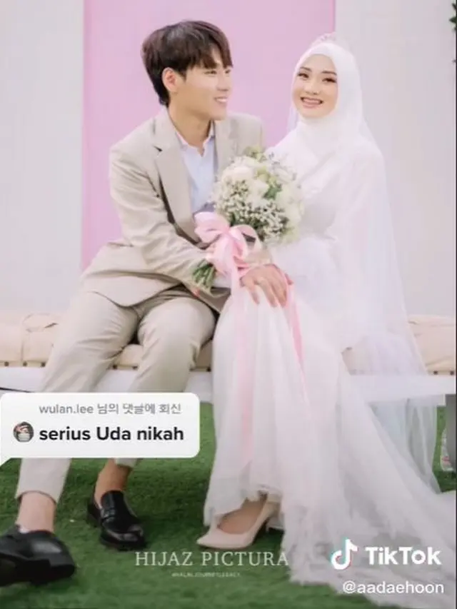 6 Momen Pernikahan Aa Daehoon dan Julia Prastini, Seleb TikTok Mualaf Asal Korea