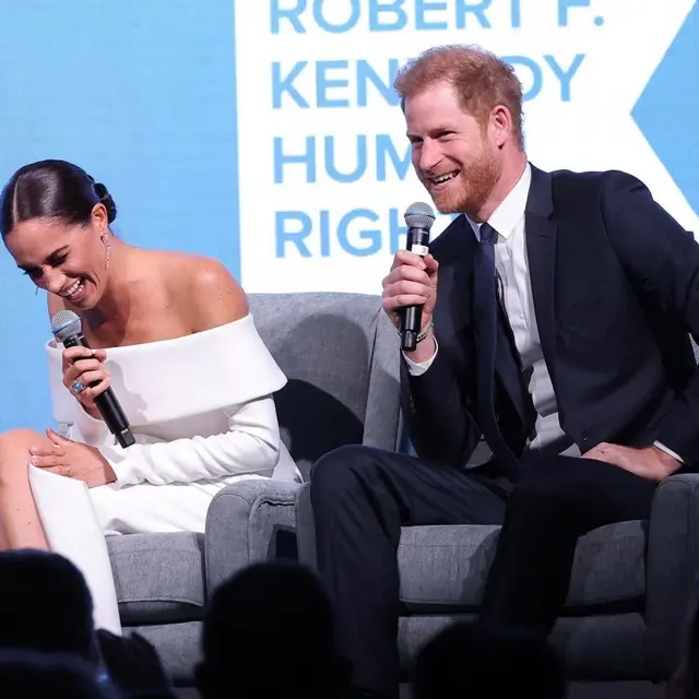 Meghan Markle Kenakan Cincin Putri Diana Seharga Rp1,5 Milyar Sambil Pamer Pundak dengan Gaun Putih