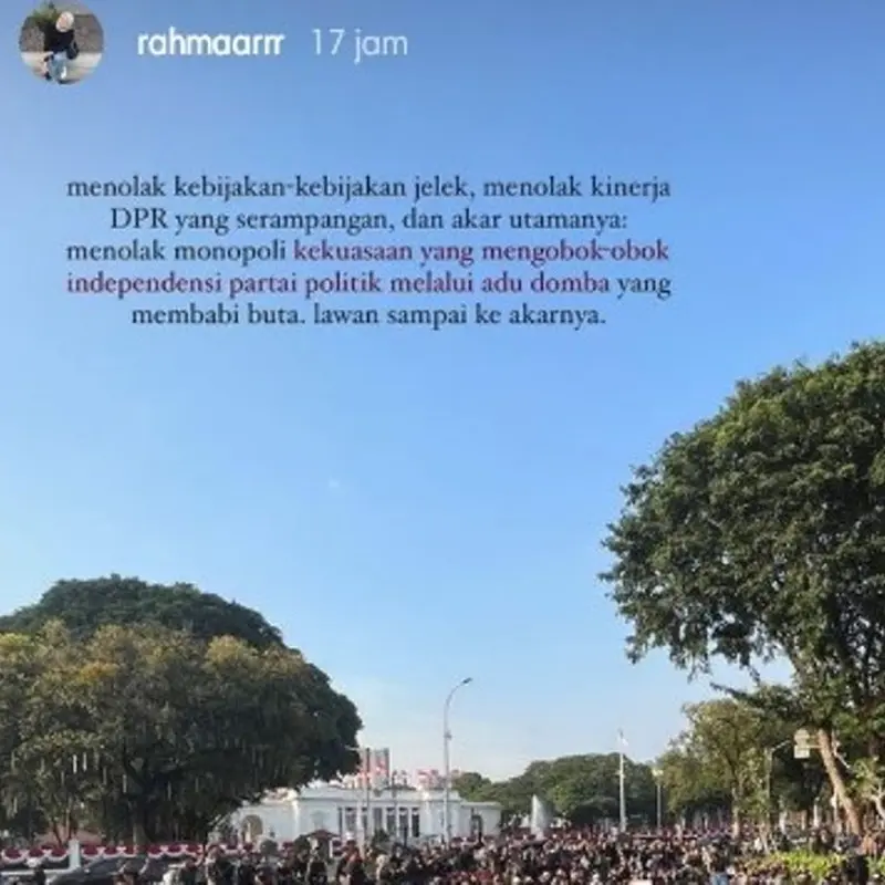 Putri Cak Imin Ikut Demo Revisi UU Pilkada, Sebut Menolak Kinerja DPR yang Serampangan