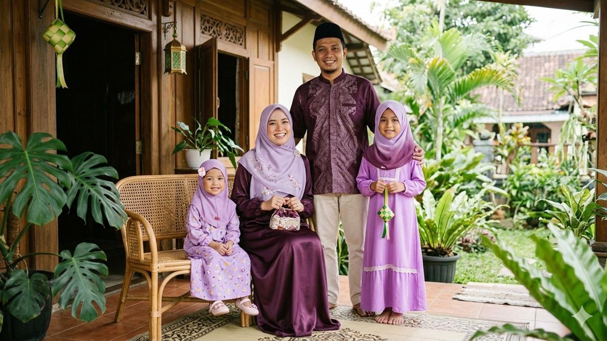 Inspirasi Seragam Keluarga Lebaran yang Tidak Norak, Tampil Elegan dengan Gaya Minimalis