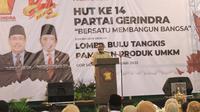 HUT ke-14, Gerindra Jatim Siapkan Strategi Dekati Rakyat Cilik. (Liputan6.com/Dian Kurniawan)