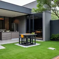 Ilustrasi Rumah Type 36 dengan Taman Belakang Buat BBQ-an (Sumber Gambar: Meta AI)