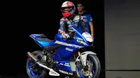 Pembalap Indonesia Galang Hendra memboyong Yamaha YZF-R3 GYTR ke panggung EICMA 2018 di Milan, Italia. (ist)