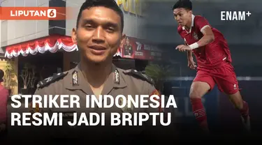 Penyerang Timnas Indonesia, Dendy Sulistyawan Resmi Naik Pangkat Jadi Briptu