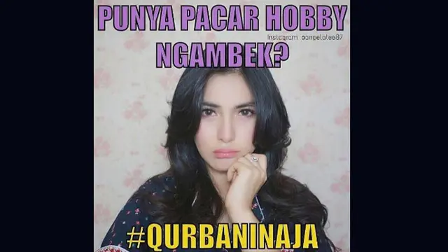 Curhatan Netizen Jadi Kurban Perasaan di Meme `Qurbanin Aja`