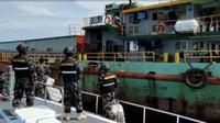 KKP menyetop penambangan pasir ilegal di wilayah perairan Pulau Rupat, Kepulauan Riau.
